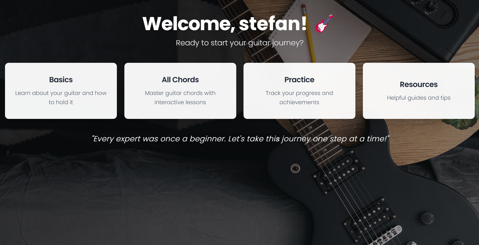 Guitar Learning App